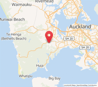 Map of Oratia, Auckland
