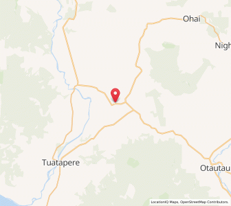Map of Orawia Bridge, Southland