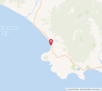 Map of Orepuki, Southland