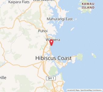 Map of Orewa, Auckland