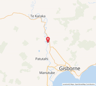 Map of Ormond, Gisborne