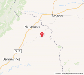 Map of Ormondville, Manawatu-Wanganui