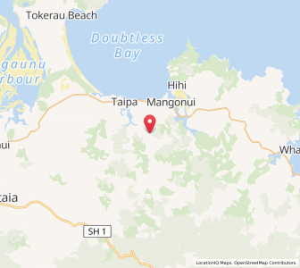 Map of Oruru, Northland