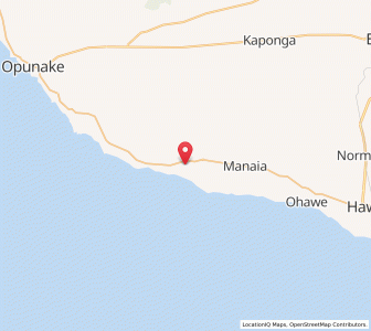 Map of Otakeho, Taranaki