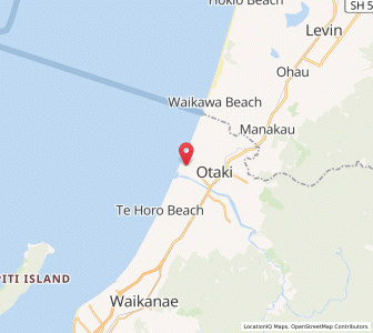 Map of Otaki Beach, Wellington