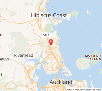 Map of Oteha Valley, Auckland