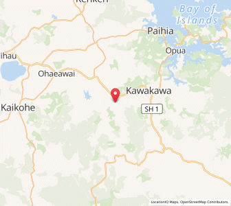 Map of Otiria, Northland