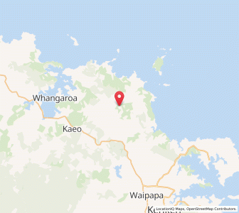 Map of Otoroa, Northland