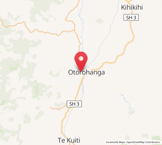 Map of Otorohanga, Waikato