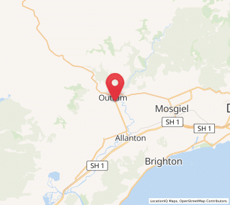 Map of Outram, Otago