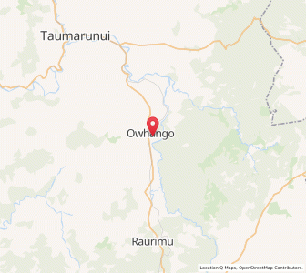 Map of Owhango, Manawatu-Wanganui