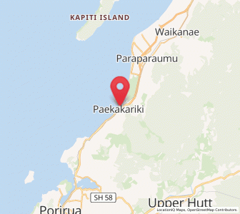 Map of Paekakariki, Wellington