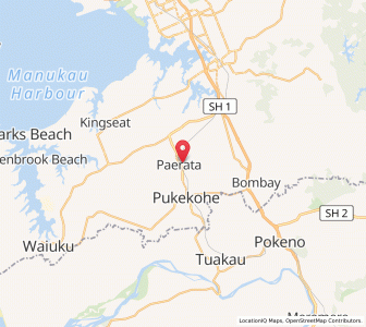 Map of Paerata, Auckland