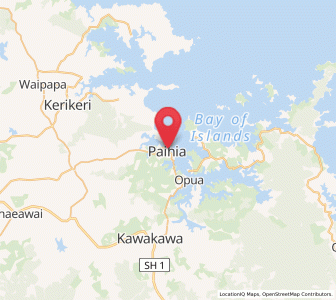 Map of Paihia, Northland