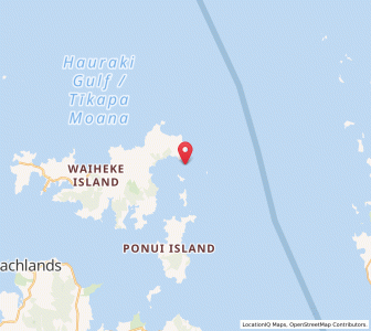 Map of Pakatoa, Auckland