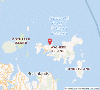 Map of Palm Beach, Auckland