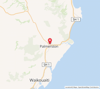 Map of Palmerston, Otago