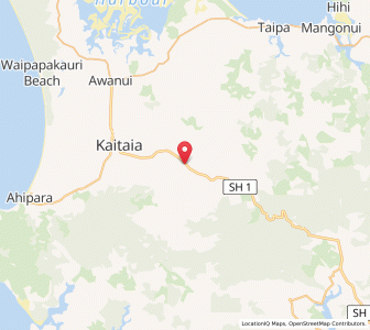 Map of Pamapuria, Northland