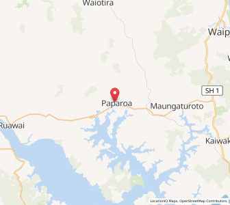 Map of Paparoa, Northland