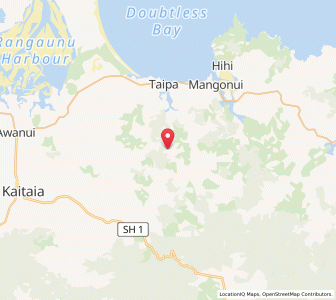 Map of Paranui, Northland