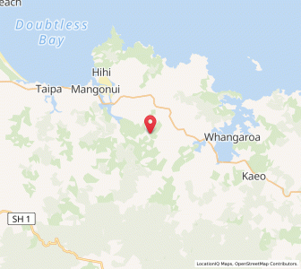 Map of Paraoanui, Northland