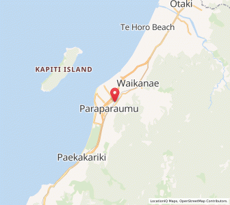 Map of Paraparaumu North, Wellington