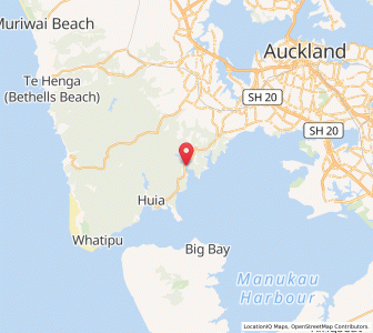 Map of Parau, Auckland