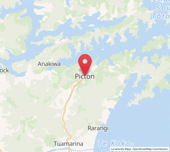 Map of Picton, Marlborough