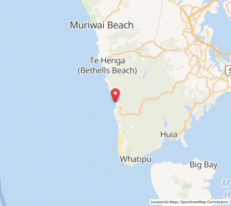 Map of Piha, Auckland