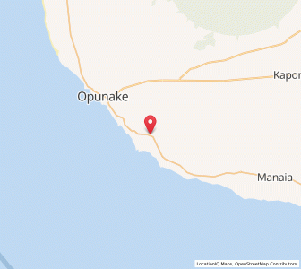 Map of Pihama, Taranaki