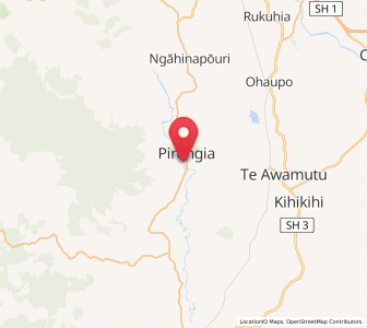 Map of Pirongia, Waikato