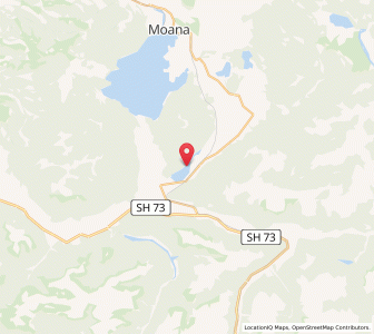 Map of Poerua, West Coast