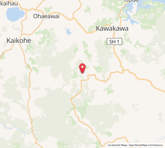 Map of Pokere, Northland