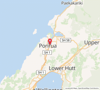 Map of Porirua, Wellington