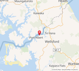 Map of Port Albert, Auckland