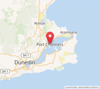Map of Port Chalmers, Otago