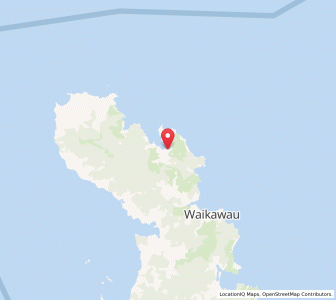 Map of Port Charles, Waikato