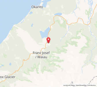 Map of Potters Creek, West Coast