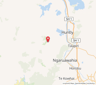 Map of Pukemiro Junction, Waikato