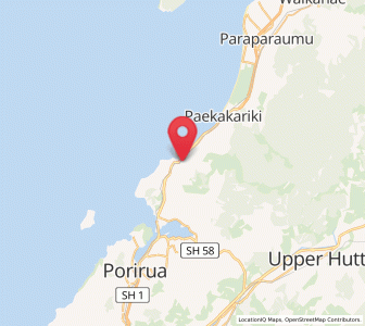 Map of Pukerua Bay, Wellington