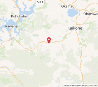Map of Punakitere, Northland
