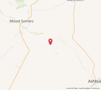 Map of Punawai, Canterbury