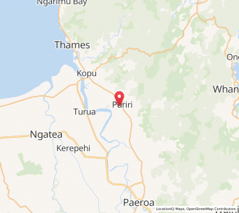 Map of Puriri, Waikato