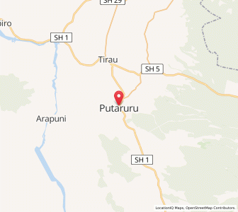 Map of Putaruru, Auckland