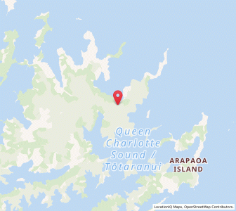 Map of Queen Charlotte Sound, Marlborough