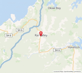 Map of Rai Valley, Marlborough