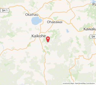 Map of Rakautao, Northland
