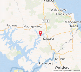 Map of Ranganui, Northland