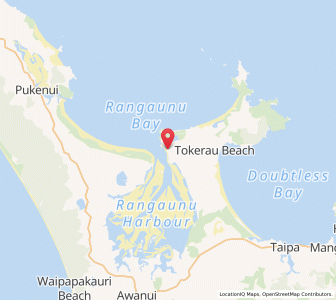 Map of Rangiputa, Northland