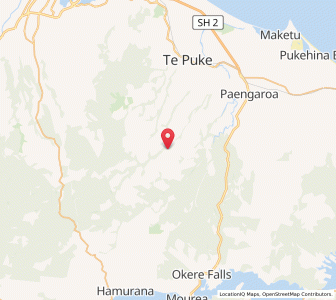 Map of Rangiuru, Bay of Plenty